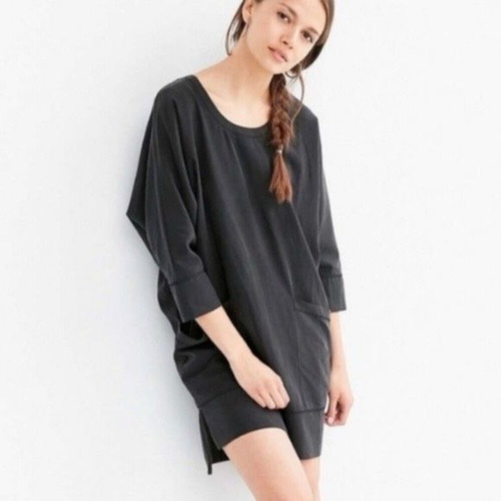 Silence + Noise size L Modal oversized dolman sleeves pockets dress